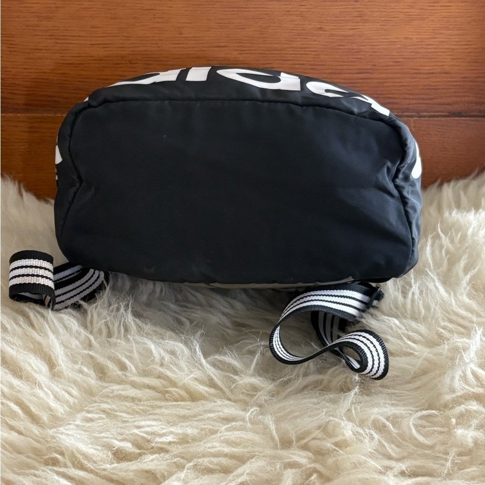 Adidas ‘Linear’ Mini Olive and Black Logo Backpack - Picture 6 of 7